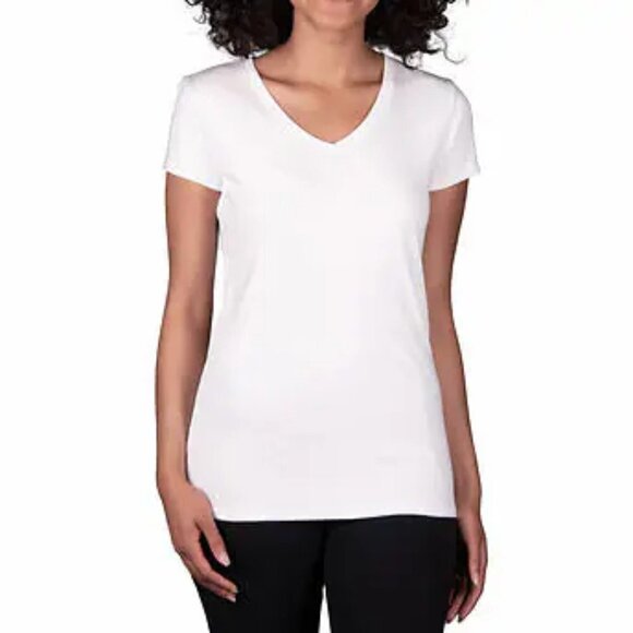 NEW Kirkland Signature V-Neck T-shirt | White - Picture 1 of 6